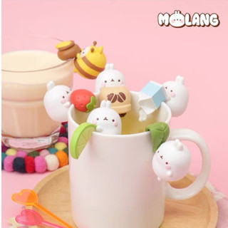 molang โมเดล โมแลง เกาะแก้ว puttito cup figure กาแฟ coffee