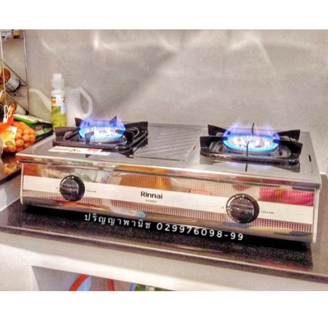 ปริญญาพานิชXRinnai RT-702scc rt702scc รุ่นใหม่ล่าสุด สเตนเลสทั้งตัว หัวเตาทองเหลืองหนากว่าเดิม รับปร