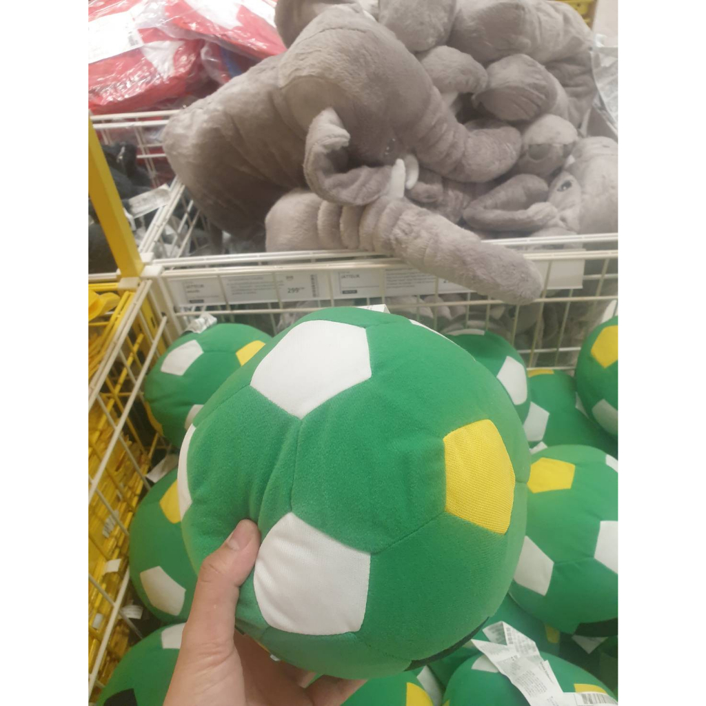 IKEA รุ่น SPARKA ตุ๊กตาผ้าลูกฟุตบอลเขียว ลูกฟุตบอล, เขียว