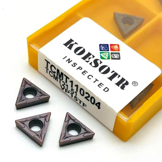 TCMT110204 เม็ดมีดกลึง CARBIDE KOESOTR [1กล่อง:10เม็ด]