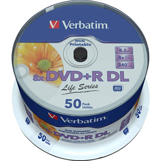 DVD+R DL Verbatim 8x Dual Layer 8.5GB 2-8X 240Min.(Pack.50 Disc.)