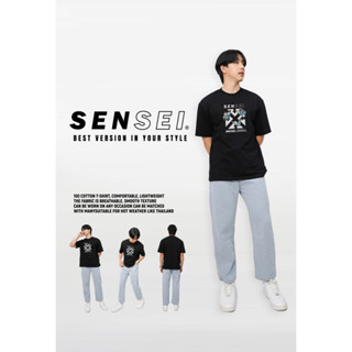 🌈โค้ดSENSEIOMGลด15%🌈เสื้อยืดแขนสั้น SENSEI OVERSIZE ลายBUTTERFLY