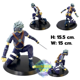 โมเดล คาคาชิ ถือมีด (นารุโตะ นินจาจอมคาถา) H: 15.5 cm. winnietoys