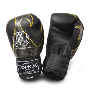 นวมชกมวย ท็อปคิงส์ Top King Boxing Gloves Empower Creativity TKBGEM-01 Black size 18 oz.