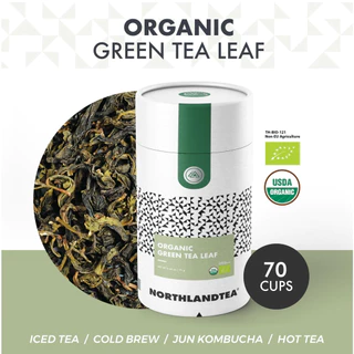 Northlandtea - ใบชาเขียว USDA & EU ออร์แกนิค 70g - HOT & ICED TEA / COLD BREW / KOMBUCHA and etc.