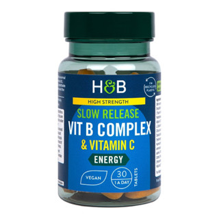 💙แท้💯%นำเข้าจากอังกฤษ🇬🇧 Holland &amp; Barrett Super Strength Complete Vitamin B Complex + Vitamin C🌟 วิตะมินเม็ดใหญ่ Bรวม+C✨