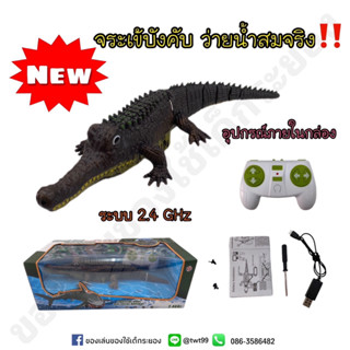 จระเข้บังคับ จระเข้บังคับในน้ำ ชาร์จไฟได้เล่นสนุก🐊🐊