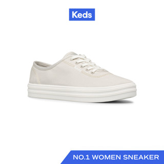 KEDS รองเท้าผ้าใบ แบบผูกเชือก รุ่น BREEZIE CANVAS สีเทา ( WF65861 )