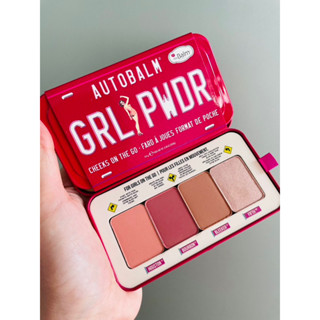 The Balm Autobalm Girl Powder Cheek Palette, Long Lasting Blush and Highlight