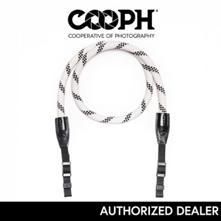 LEICA ROPE STRAP SO - WHITE &amp; BLACK by COOPH [19645] 126cm.