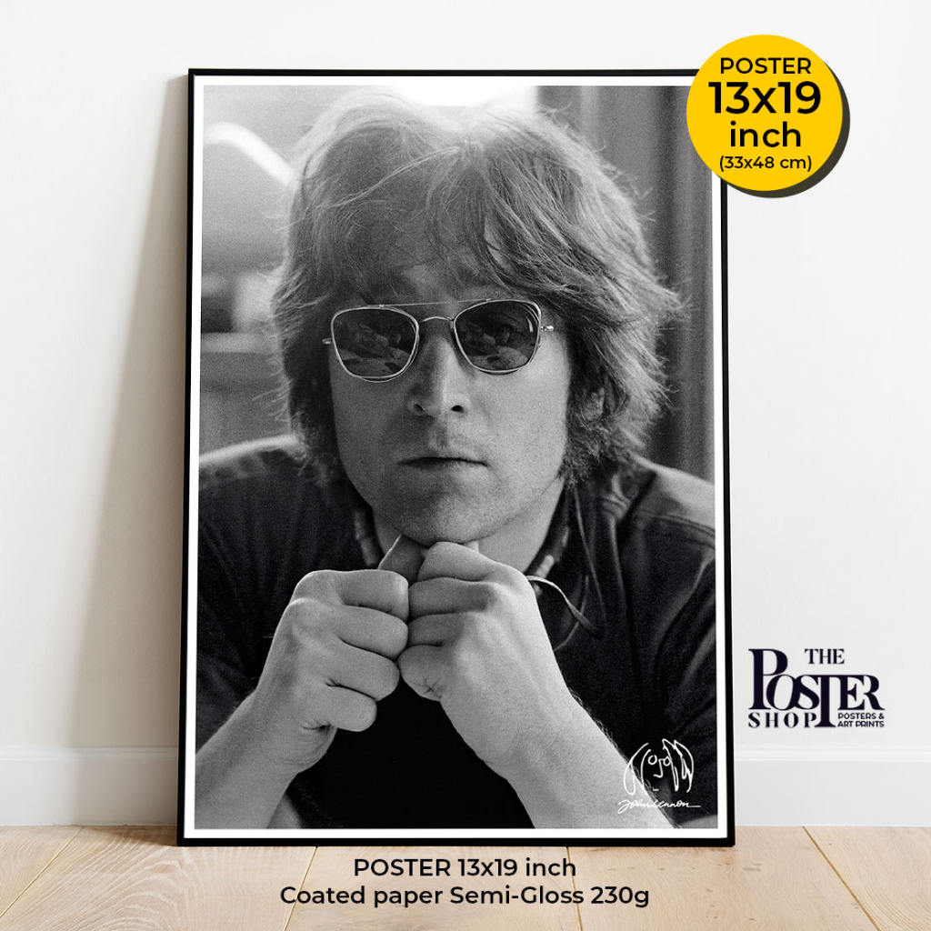 John Lennon Poster, IMAGINE 50th Years, WAR IS OVER John&yoko โปสเตอร์ขนาด 33x48 cm