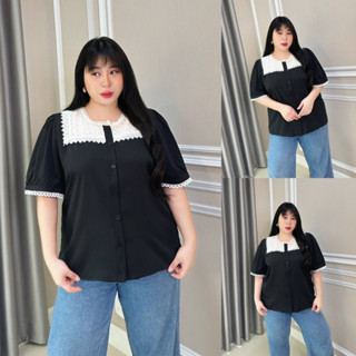 🔥Plussize🔥เสื้อคนอ้วน🔥รอบอก 48”      รอบอก 50”       รอบอก 52”    รอบอก 56