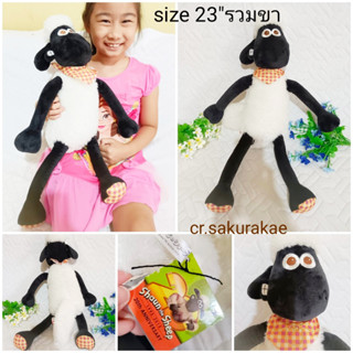 (พร้อมส่ง) ตุ๊กตาแกะชอน แกะชอน ตุ๊กตาแกะ Shaun The Sheep ตุ๊กตามือสอง ตุ๊กตาลิขสิทธิ์แท้  ตุ๊กตาผ้า