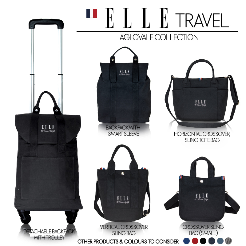 ELLE Aglovale Collection 83959 Multi-Use Backpack trolley - รูปที่ 7