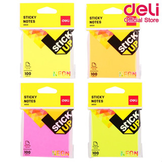 Deli A02302 Sticky Notes กระดาษโน๊ตกาว (แพ็คกล่อง 12 ชิ้น) กระดาษโน๊ต อุปกรณ์สำนักงาน เครื่องเขียน โพสท์อิท กระดาษกาว กระดาษโพสท์อิท