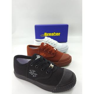 Breaker 4x4 (เบอร์ 29-36) รองเท้าผ้าใบเบรกเกอร์เด็ก สีดำ ขาว น้ำตาล