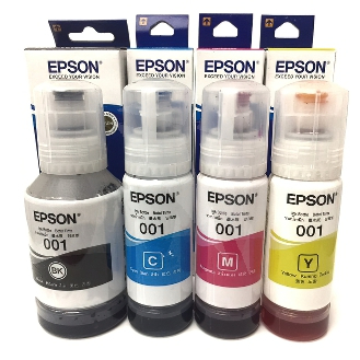 หมึกเติม Epson 001 SET 4 สี BK,C,M,Y (C13T03Y100-400) หมึกแท้100%