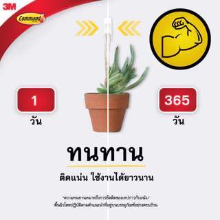 3M™ Command™ คอมมานด์ ตะขออเนกประสงค์ขนาดเล็ก, 17002, รับน้ำหนักได้ 450 ก., 2 ชิ้น/แพ็ค