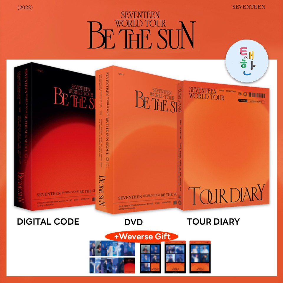 พร้อมส่ง [SEVENTEEN] WORLD TOUR [BE THE SUN] - SEOUL (DIGITAL CODE / DVD / DIARY )