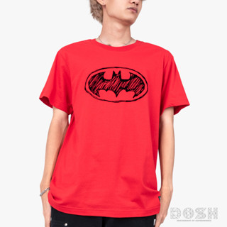 DOSH MENS T-SHIRTS BATMAN เสื้อยืดคอกลมแขนสั้น ผู้ชาย 9FBMT5288-RE