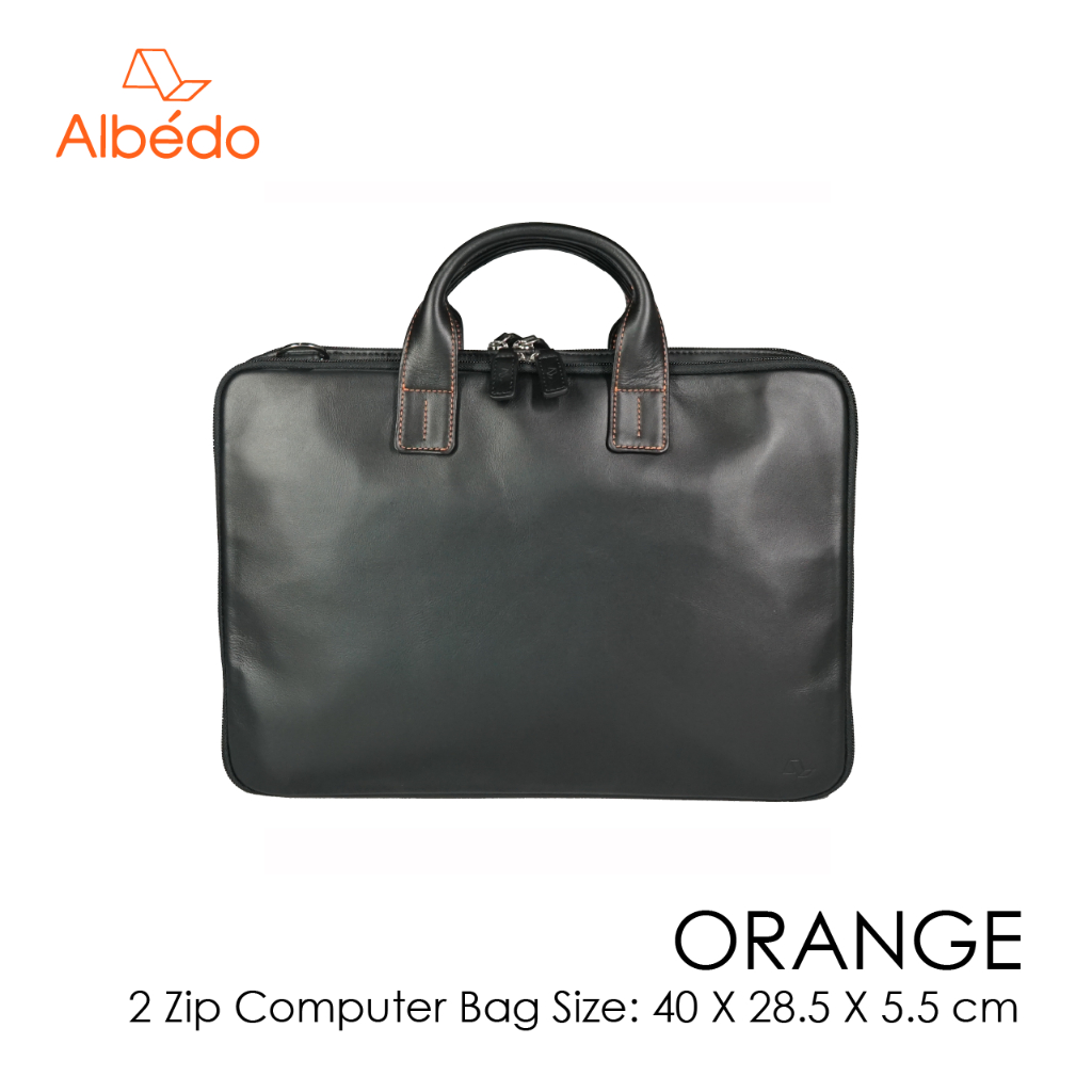 [Albedo] ORANGE 2 ZIP COMPUTER BAG กระเป๋าคอมพิวเตอร์/กระเป๋าโน๊ตบุ๊ค/กระเป๋าเอกสาร รุ่น ORANGE - OR04199