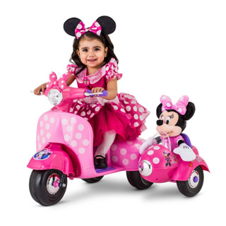 รถแบตเตอรี่ มินนี่เม้าส์ สามล้อพ่วงข้าง Trax 6 Volt Minnie Mouse