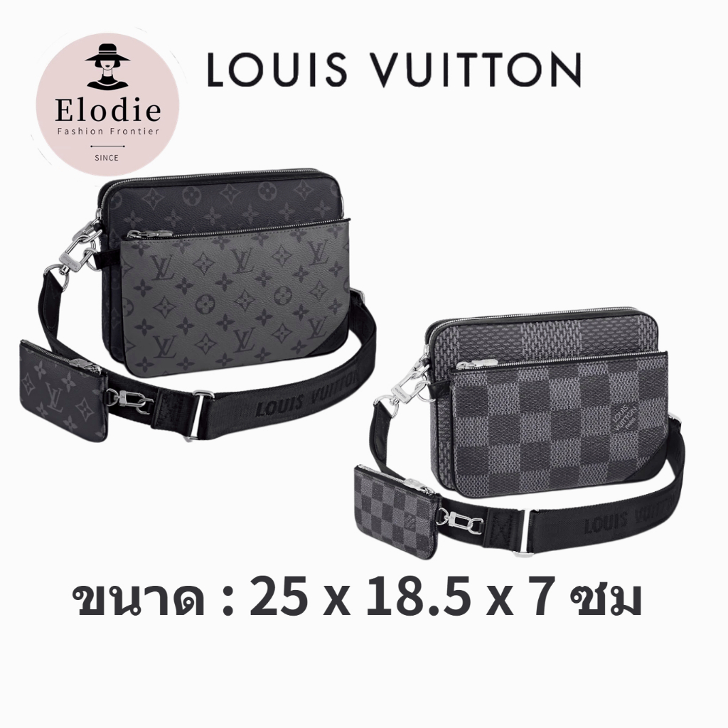 กระเป๋าสะพายใหม่ Louis Vuitton Men's Classic Shipping from France/Trio Messenger Bag