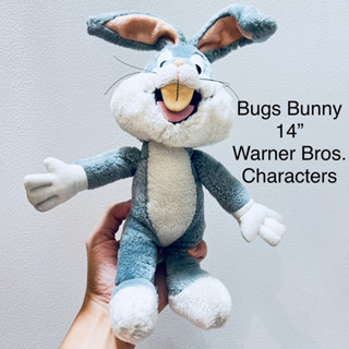 ตุ๊กตา กระต่าย Bugs bunny หูดัดได้ ขนาด14” ป้ายชัด Warner Bros. Characters จาก Looney tunes ลิขสิทธิ์แท้ หายากพอสมควร