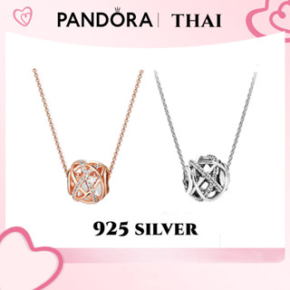 [ส่งจากกรุงเทพ]Pandora เงิน925 สร้อยคอ สร้อยคอกาแล็กซี่ Openwork Galaxy Necklaceของขวัญสำหรับคนพิเศษ ของแท้ 100%