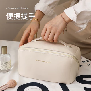 包 (3สี/พร้อมส่ง) กระเป๋าเครื่องสําอาง กระเป๋าออแกไนเซอร์ หนัง PU กันน้ำ จุของได้เยอะ แบบพกพา หนังไม่ย้วย