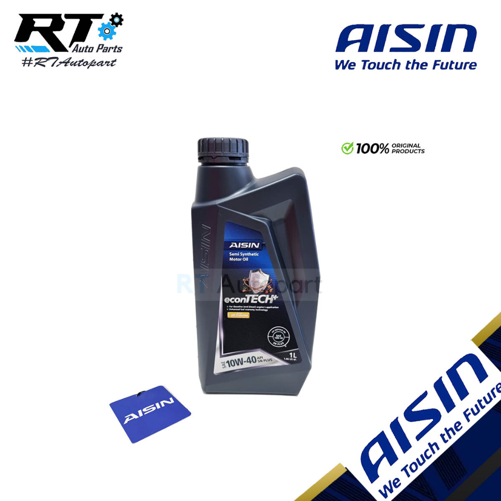 Aisin น้ำมันเครื่องไอซิน Aisin กึ่งสังเคราะห์ 10w40 / 10w-40 / 10w30 / 10w-30 / API SN Plus เบนซิน ขนาด1ลิตร