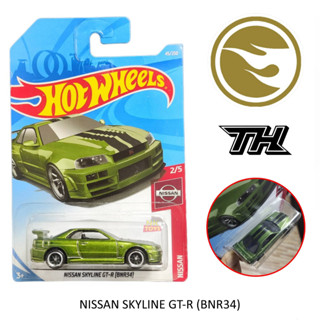 โมเดลรถเหล็ก Hotwheels NISSAN SKYLINE GT-R (BNR34) ลิขสิทธิ์แท้ ล้อยาง STH ( SUPER TREASURE HUNT ) Hot wheels