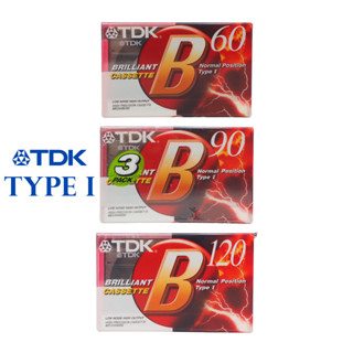 เทปเปล่าซิล คาสเซ็ท TDK B-60 90 120 Normal Position Type I BRILLIANT AUDIO CASSETTE