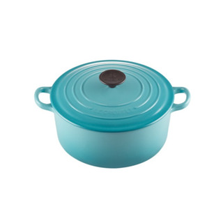 หม้อเหล็กทรงกลมสีฟ้า ROUND CASSEROLE 26CM CARIBBEAN