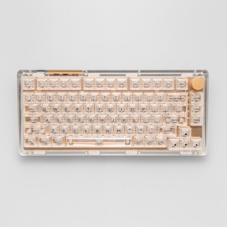 คีย์บอร์ดใส แป้นพิมพ์ไร้สาย KiiBOOM Phantom 81 Crystal นี่เลยคีย์บอร์ดคริสตัล ไร้สาย บลูทูธ 75% mechanical keyboard