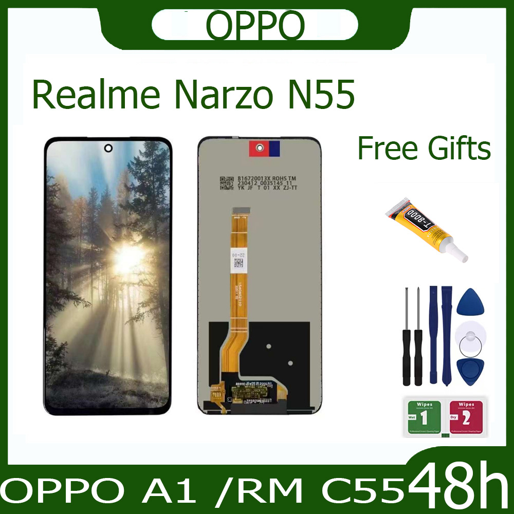 งานแท้ LCD oppo A1 /RM C55 งานแท้ จอ  Realme Narzo N55 หน้าจอพร้อมทัชสกรีน แถมชุดไขควง
