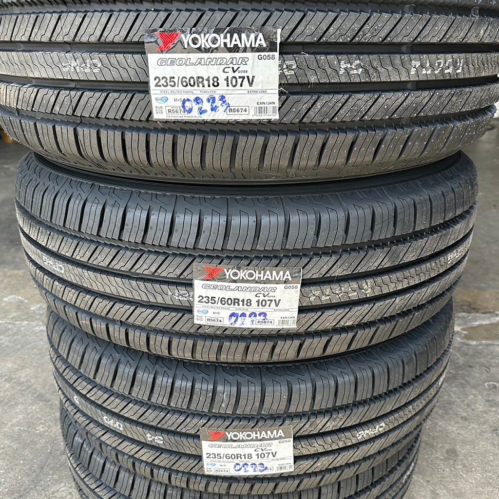 🔴 ยาง "#โยโกฮามา " Yokohama Geolandar CV G058 235/60R18 ปี 23