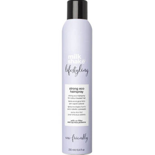 Milk Shake Lifestyling Strong Eco Hairspray 250ml สเปรย์น้ำ สูตรแข็ง ช่วยปกป้องสีผม และรังสียูวี ไม่เป็นคราบ