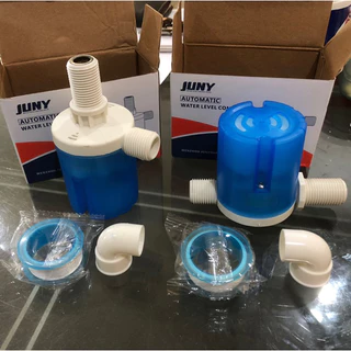 ลูกลอยควบคุมน้ำอัตโนมัติขนาด 1/2" 3/4" และ 1" สีฟ้าพลาสติกอย่างดี ทางน้ำออกมีงอ 90 แถม
