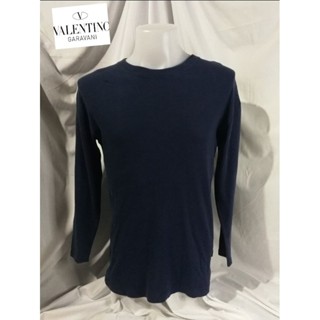 GIANNI​ VALENTINO ​Brand_2nd hand เสื้อยืดวินเทจแขนยาว วัสดุตัวเสื้อผ้าฝ้าย​ 100​% แท้มือสองกระสอบนำเข้า​