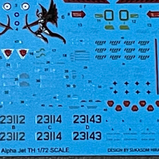 รูปลอกน้ำ DECAL VEHA สเกล 1/72 ALPHA JET TH