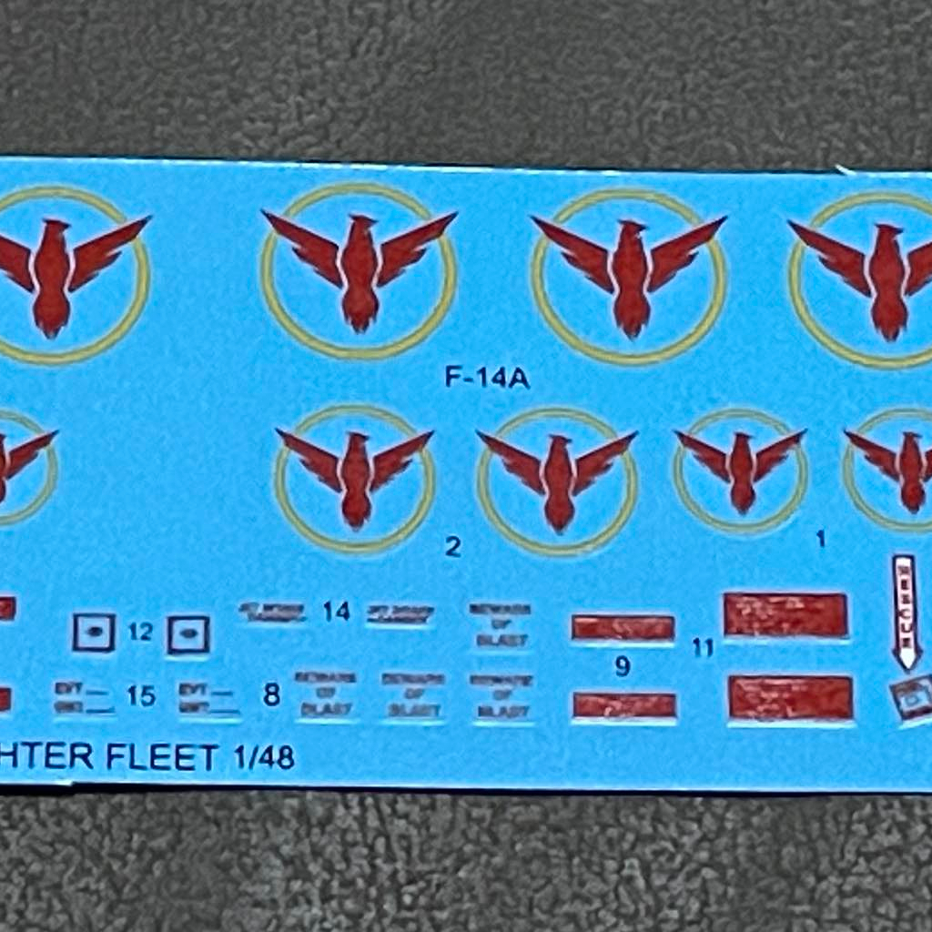 รูปลอกน้ำ DECAL VEHA สเกล 1/48 ROUGE NATION FIGHTER FLEET MOVIE TOPGUN MAVERICK