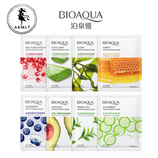 BIOAQUA คัดสรรวัตถุดิบนำเข้าจากเกาหลี แผ่นมาร์ส มาส์กส่วนผสมธรรมชาติ สูตรเกาหลี หน้าขาวใส เปล่งประกาย ไร้จุดด่างดำ