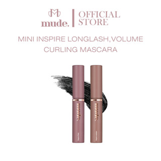 [สินค้าแถมฟรี FREE ] MUDE INSPIRE MASCARA 3.5g สีดำ ( มาสคาร่า กันน้ำ ไซส์มินิ)