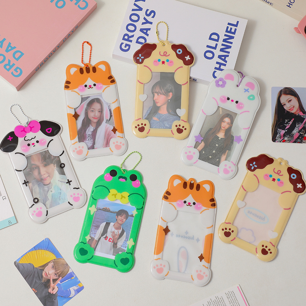 [ร้านไทย ] พร้อมส่ง เฟรมการ์ดตุ๊ม PVC แถมฟรี! โซ่ไข่ปลา Card holder เฟรมการ์ด ใส่รูป โพลารอยด์ 3นิ้ว ไม่ผ่านคนกลาง