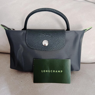 พร้อมส่ง    Longchamp le pliage pouch Graphite Classic