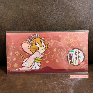 Tom &amp; Jerry Kabuki Ticket Holder / Mask Holder (Limited) แบบสีแดง ขนาด 10 x 20 ซม. เป็นแฟ้มเล็กแบบยาว