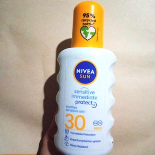 200ML Nivea Sun Kids Protect &amp; Play SENSITIVE skin Children SPF 50 ครีมกันแดด สเปรย์ โลชั่น กันแดดเด็ก ผิวแพ้ง่าย บอบบาง