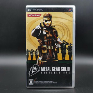 METAL GEAR SOLID Portable Ops แผ่นสภาพดี SONY PSP JP