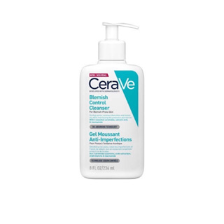 Cerave Blemish Control Cleanser โฟมทำความสะอาดผิวหน้าสำหรับผิวแพ้ง่าย 236 ml